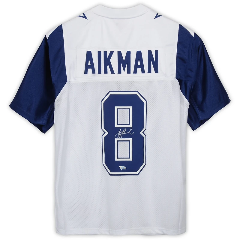 Troy Aikman Dallas Cowboys Autographed White Alternate Mitchell & Ness Authentic Jersey