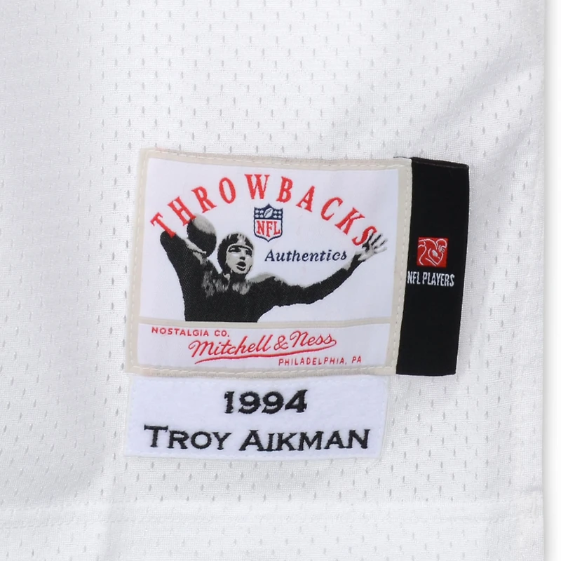 Troy Aikman Dallas Cowboys Autographed White Alternate Mitchell & Ness Authentic Jersey