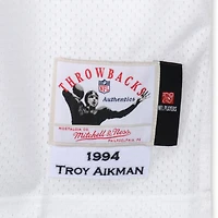 Troy Aikman Dallas Cowboys Autographed White Alternate Mitchell & Ness Authentic Jersey