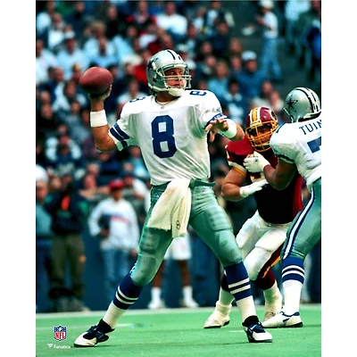 Photographie non signée de Troy Aikman, joueur des Cowboys Dallas