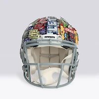 Troy Aikman, Michael Irvin & Emmitt Smith Dallas Cowboys Autographed Riddell Speed Authentic Helmet  - Art by Charles Fazzino - NF70444308