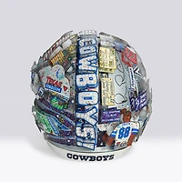 Casque Riddell Speed ​​Authentic autographié par Troy Aikman, Michael Irvin et Emmitt Smith des Dallas Cowboys - Illustration de Charles Fazzino - NF70444308
