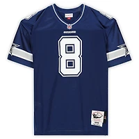 Troy Aikman Navy Dallas Cowboys Autographed Mitchell & Ness Authentic Jersey