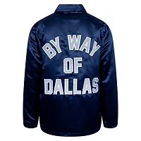 Unisex By Way of Dallas  Navy Cowboys Reflective Coaches Full-Snap Jacket