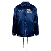 Unisex By Way of Dallas  Navy Cowboys Reflective Coaches Full-Snap Jacket