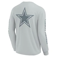 T-shirt unisexe gris à manches longues Fanatics des Cowboys de Dallas Elements Strive