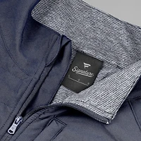 Unisex Fanatics Navy/Heather Gray Dallas Cowboys Front Office Tonal Full-Zip Jacket