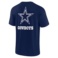 T-shirt unisexe Fanatics Navy Dallas Cowboys Elements super doux à manches courtes