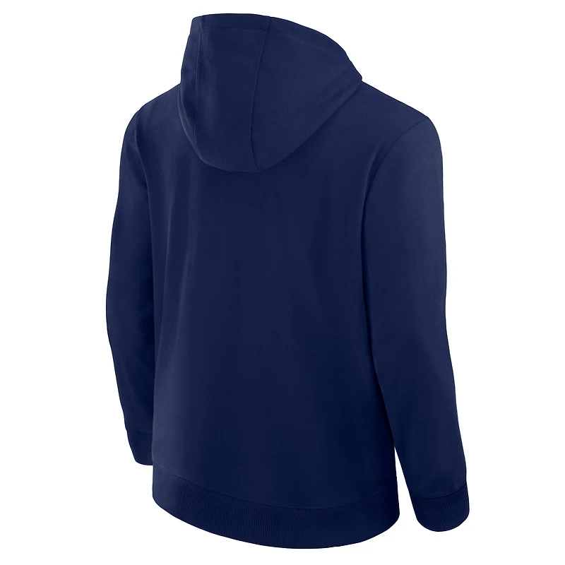 Sweat à capuche unisexe Fanatics Navy Dallas Cowboys Front Office entièrement zippé