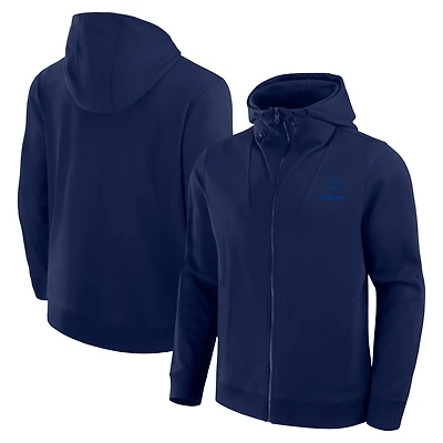 Sweat à capuche unisexe Fanatics Navy Dallas Cowboys Front Office entièrement zippé