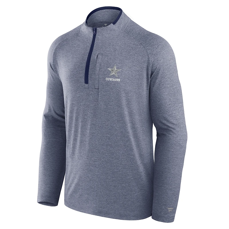 Unisex Fanatics Navy Dallas Cowboys Front Office Performance Primary Quarter-Zip Jacket