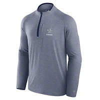 Unisex Fanatics Navy Dallas Cowboys Front Office Performance Primary Quarter-Zip Jacket