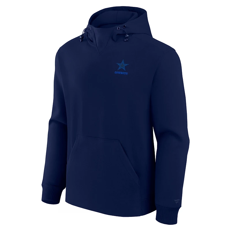Sweat à capuche unisexe Fanatics bleu marine Dallas Cowboys Front Office Tonal Tri-Blend