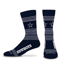 Unisex For Bare Feet  Dallas Cowboys Gradient Stripes Crew Socks