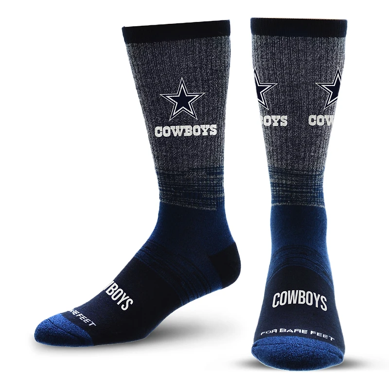 Chaussettes unisexes pieds nus ton sur ton Dallas Cowboys Team Crew