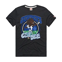 Unisex Homage CeeDee Lamb Charcoal Dallas Cowboys Caricature Player Graphic Tri-Blend T-Shirt