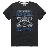 Unisex Homage Charcoal Dallas Cowboys 2026 NFL Schedule Queen Tri-Blend T-Shirt