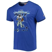 T-shirt unisexe hommage Emmitt Smith Heathered Heather Royal Dallas Cowboys NFL Blitz joueur retraité Tri-Blend