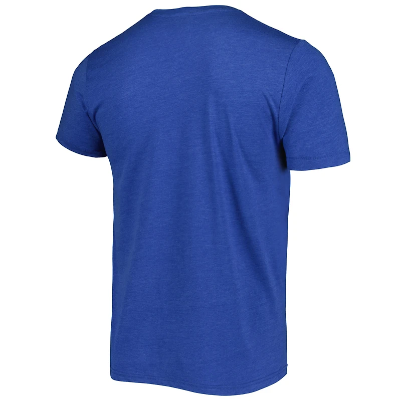 Unisex Homage Emmitt Smith Heathered Heather Royal Dallas Cowboys NFL Blitz Retired Player Tri-Blend T-Shirt