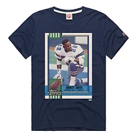 Unisex Homage Emmitt Smith Navy Dallas Cowboys NFL Topps Trading Card Tri-Blend T-Shirt