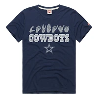 T-shirt unisexe bleu marine hommage Dallas Cowboys NFL ASL Collection par Love Sign Tri-Blend