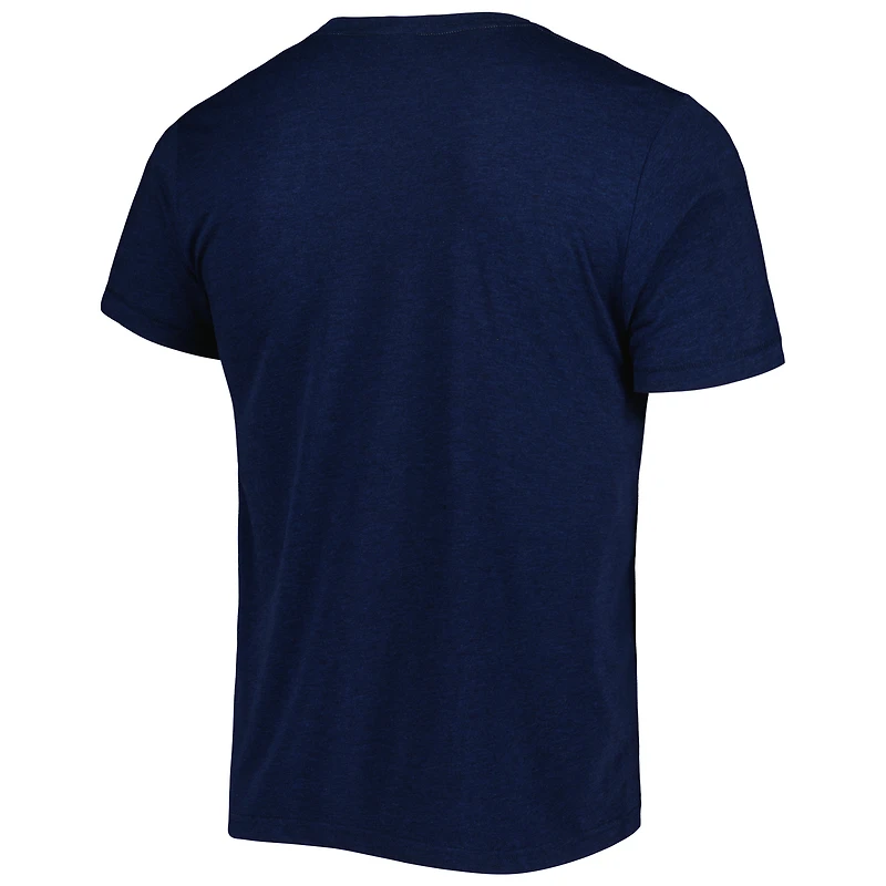 Unisex Homage Troy Aikman & Michael Irvin Heather Navy Dallas Cowboys NFL Jam Retired Tri-Blend T-Shirt