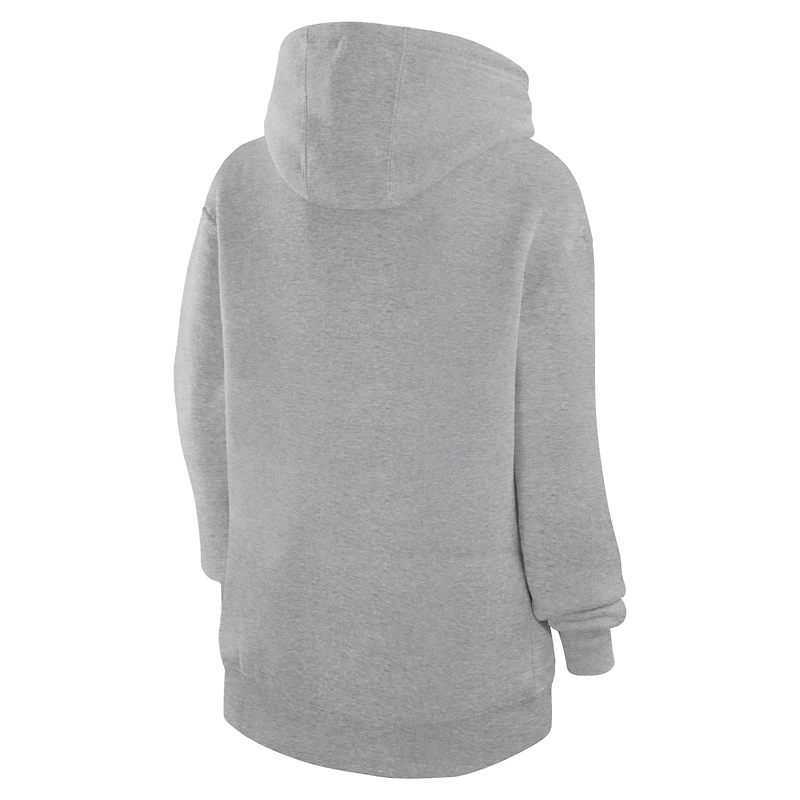 Unisex Starter  Heather Gray Dallas Cowboys Arch Team Fleece Pullover Hoodie
