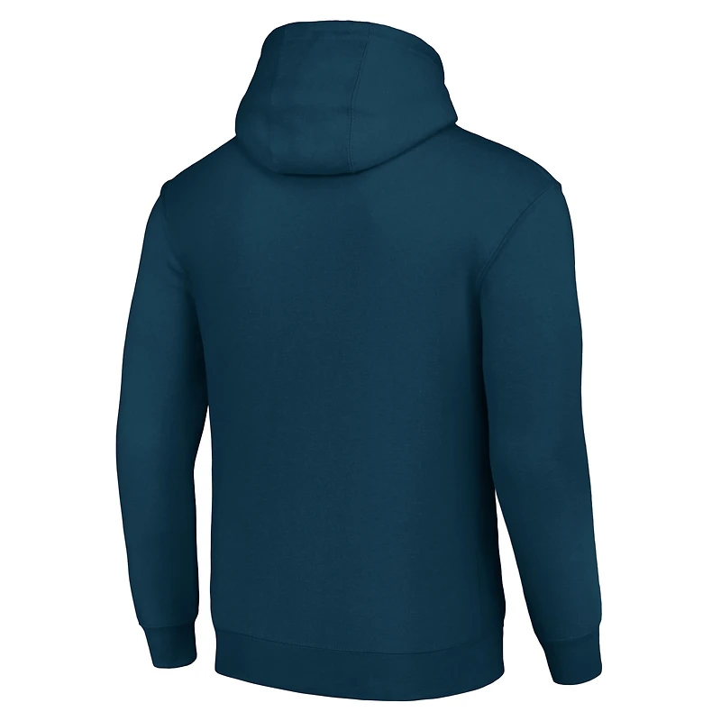 Unisex Starter Navy Dallas Cowboys Team Mesh Print Graphic Tri-Blend Pullover Hoodie