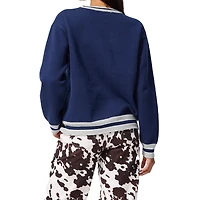 Unisex Terez Navy Dallas Cowboys Logo Crew Neck Sweater