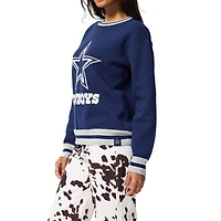 Unisex Terez Navy Dallas Cowboys Logo Crew Neck Sweater