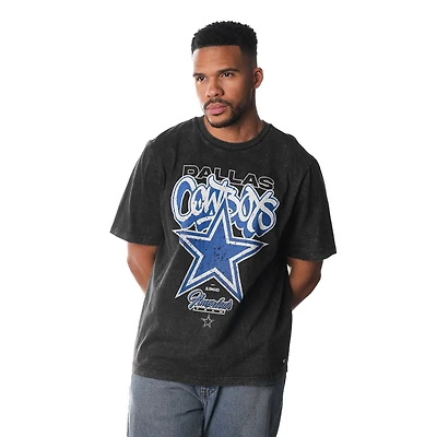 Unisex The Wild Collective  Black Dallas Cowboys Graffiti T-Shirt