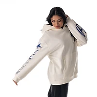 V103046 SWEAT À CAPUCHE EN POLAIRE AVEC LOGO VACHE ET MANCHES SWTMENHOD 250850004