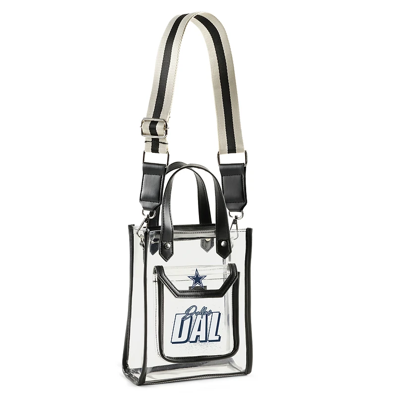 WEAR by Erin Andrews Sac à main transparent Dallas Cowboys Stadium avec pochette à monnaie