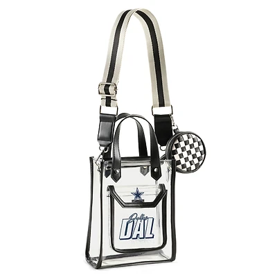 WEAR by Erin Andrews Sac à main transparent Dallas Cowboys Stadium avec pochette à monnaie