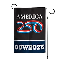 WinCraft Dallas Cowboys 12" x 18" Double-Sided America 250 Garden Flag