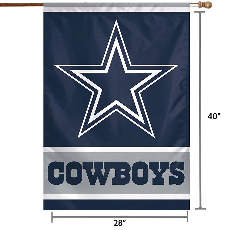 WinCraft Dallas Cowboys 71,1 x 101,6 cm Drapeau de maison avec logo principal
