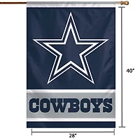 WinCraft Dallas Cowboys 71,1 x 101,6 cm Drapeau de maison avec logo principal