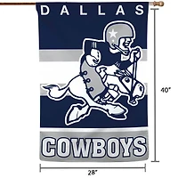 WinCraft Dallas Cowboys 28 "x 40" Bannière verticale simple face avec logo rétro