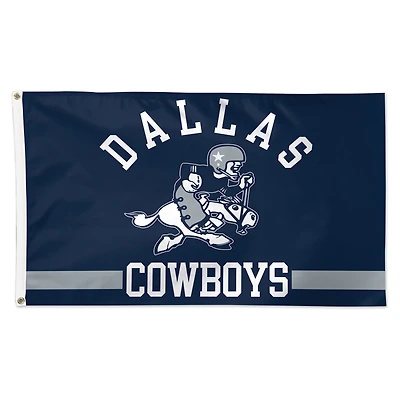WinCraft Dallas Cowboys 3' x 5' Drapeau de luxe 1 face avec logo classique