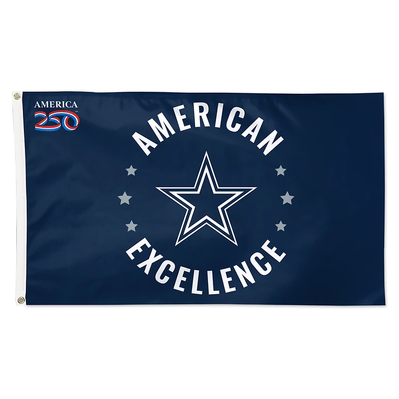 WinCraft Dallas Cowboys 3' x 5' One-Sided America 250 Deluxe Flag