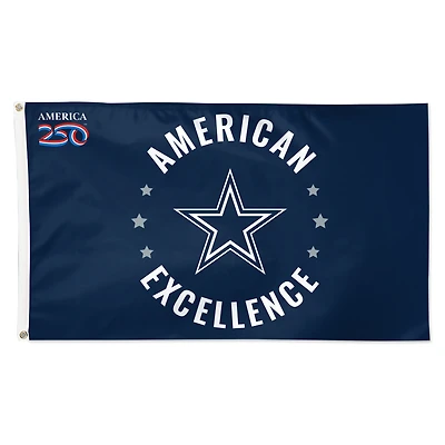 WinCraft Dallas Cowboys 3' x 5' One-Sided America 250 Deluxe Flag