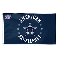 WinCraft Dallas Cowboys 3' x 5' One-Sided America 250 Deluxe Flag
