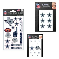 Ensemble de tatouages ​​sans eau WinCraft Dallas Cowboys 4" x 7"