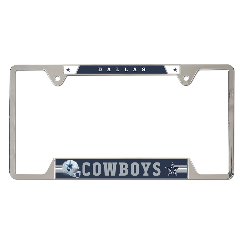 WinCraft Dallas Cowboys Chrome Plated Metal License Plate Frame