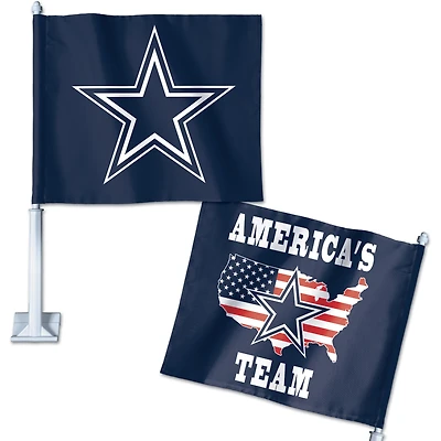 Drapeau de voiture à slogan double face WinCraft Dallas Cowboys