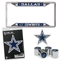 Kit d'accessoires automatiques WinCraft Dallas Cowboys, paquet de quatre