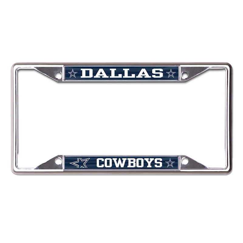 Cadre de plaque d'immatriculation en métal WinCraft Dallas Cowboys