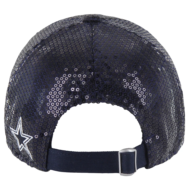 Women's '47 Navy Dallas Cowboys Dazzle Clean Up Adjustable Hat