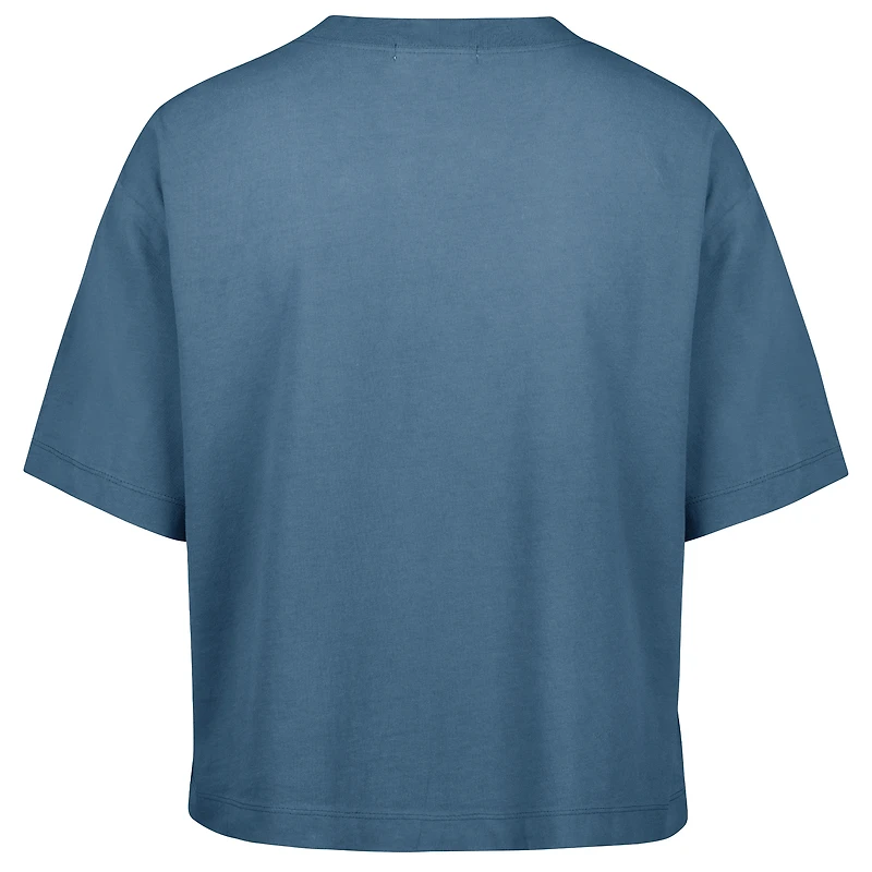 Women's '47  Navy Dallas Cowboys Florentina Montauk Cropped T-Shirt