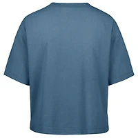 Women's '47  Navy Dallas Cowboys Florentina Montauk Cropped T-Shirt